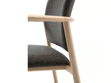 LORD 22 - Ash chair with armrests by Very Wood - view 3
